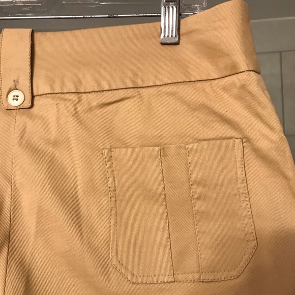 BYE  a European Brand. Tan Pants Tall Wide Waist Band w/ Decorative Belt Loops - Picture 9 of 11